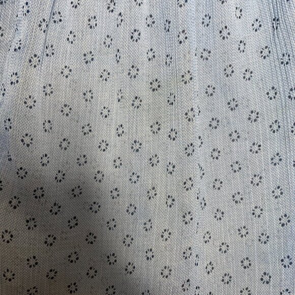 Abercrombie & Fitch Blouse Blue Sheer Mini Floral Print Shirt Womens Size XSmall - Picture 6 of 6